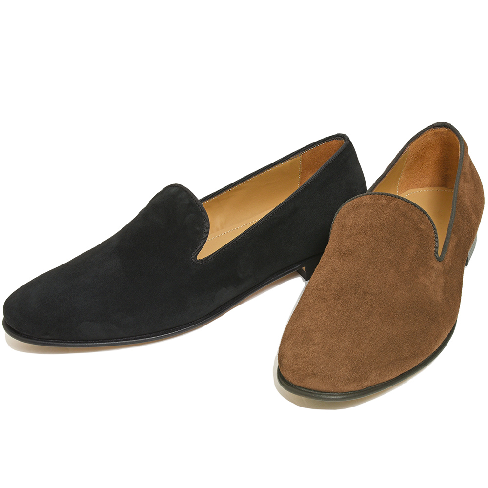 il mocassino(イル モカシーノ)<br>CAPALBIO カーフ スエード ローファー スリッポン 35032000027