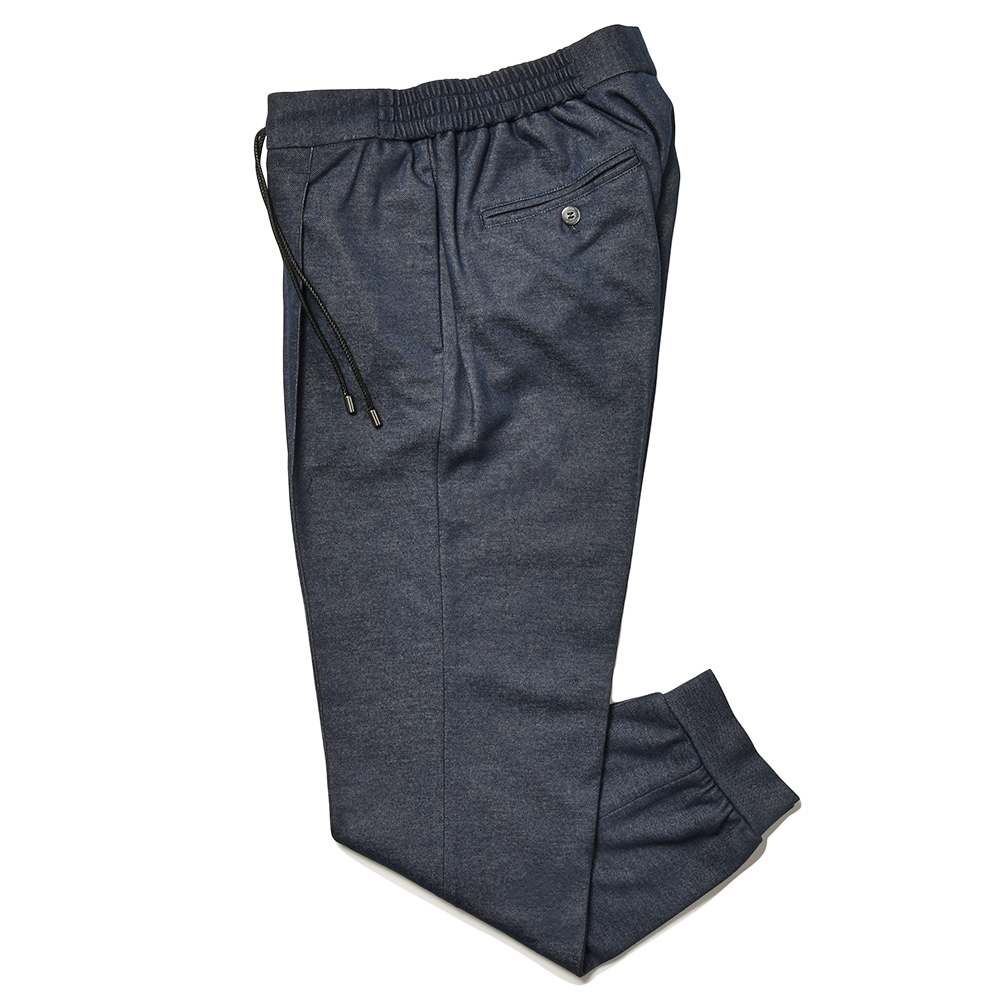 giab's ARCHIVIO(ジャブスアルキヴィオ)<br>ring別注 RIBring リブリング デニムジャージー ストレッチ 1プリーツ シャーリング リブパンツ A3594 33041008117