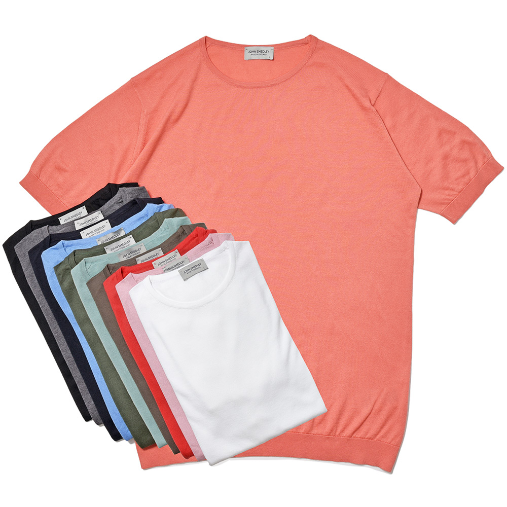 JOHN SMEDLEY(ジョンスメドレー)<br>BELDEN シーアイランドコットン 30ゲージ クルーネック ニット STANDERD FIT 36041004030