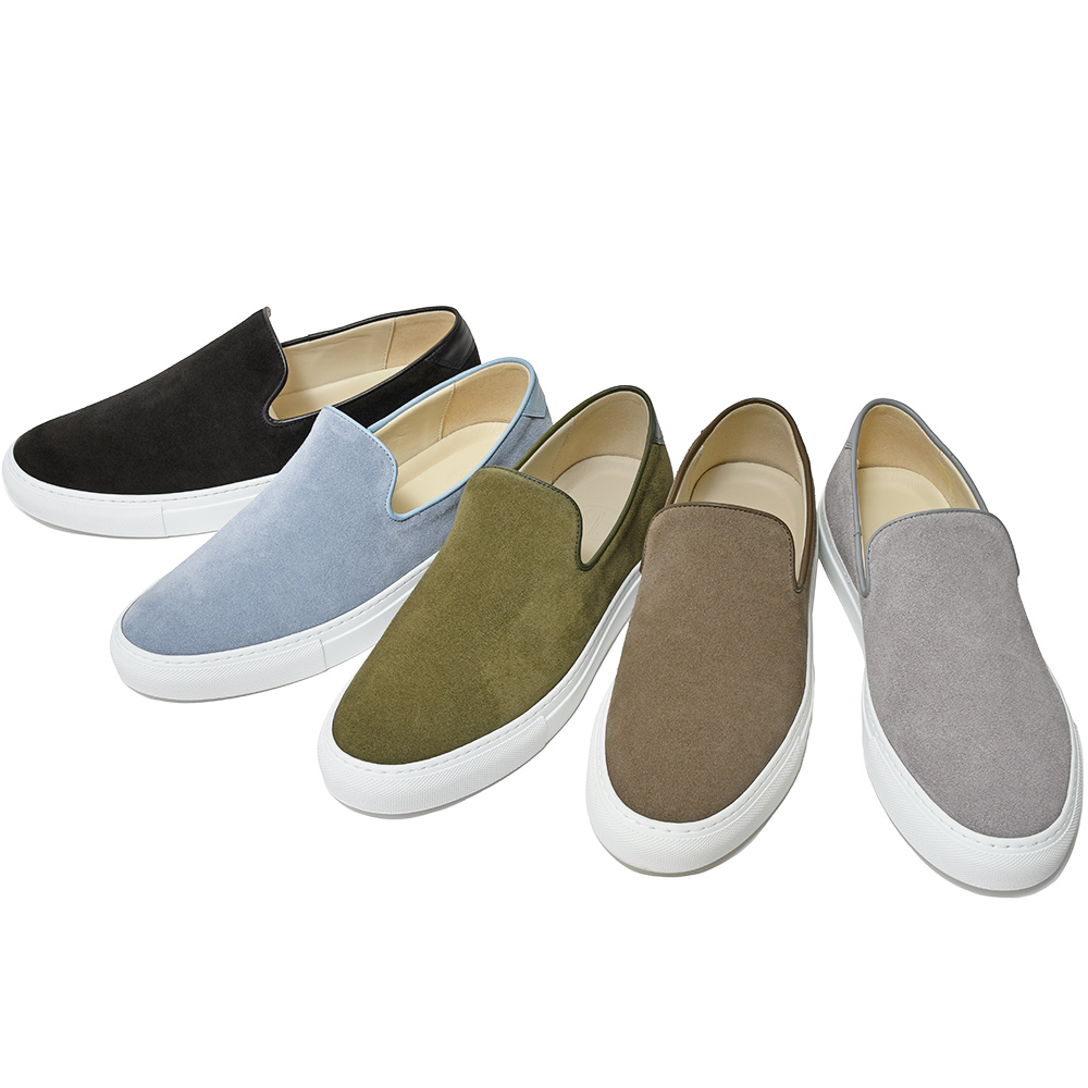 C.QP(シーキューピー)<br>JETTY ジェッティー カーフスエード スリッポン スニーカー 35241000082