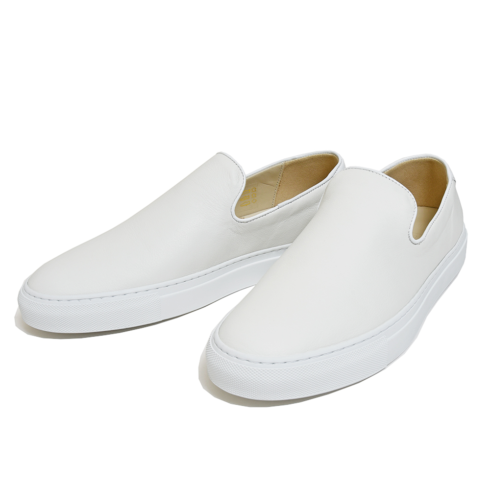 C.QP(シーキューピー)br>ring別注 JETTY ジェッティー カーフ シボ革 スリッポン スニーカー 35241002082