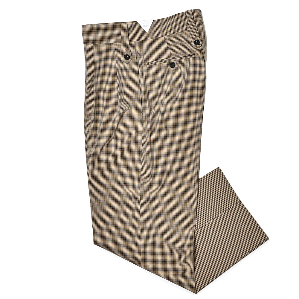 Tangent(タンジェント)<br>HENRY ヘンリー ポリエステル レーヨン ストレッチ ガンクラブチェック 2プリーツ グルカパンツ TAN02° 33041001146