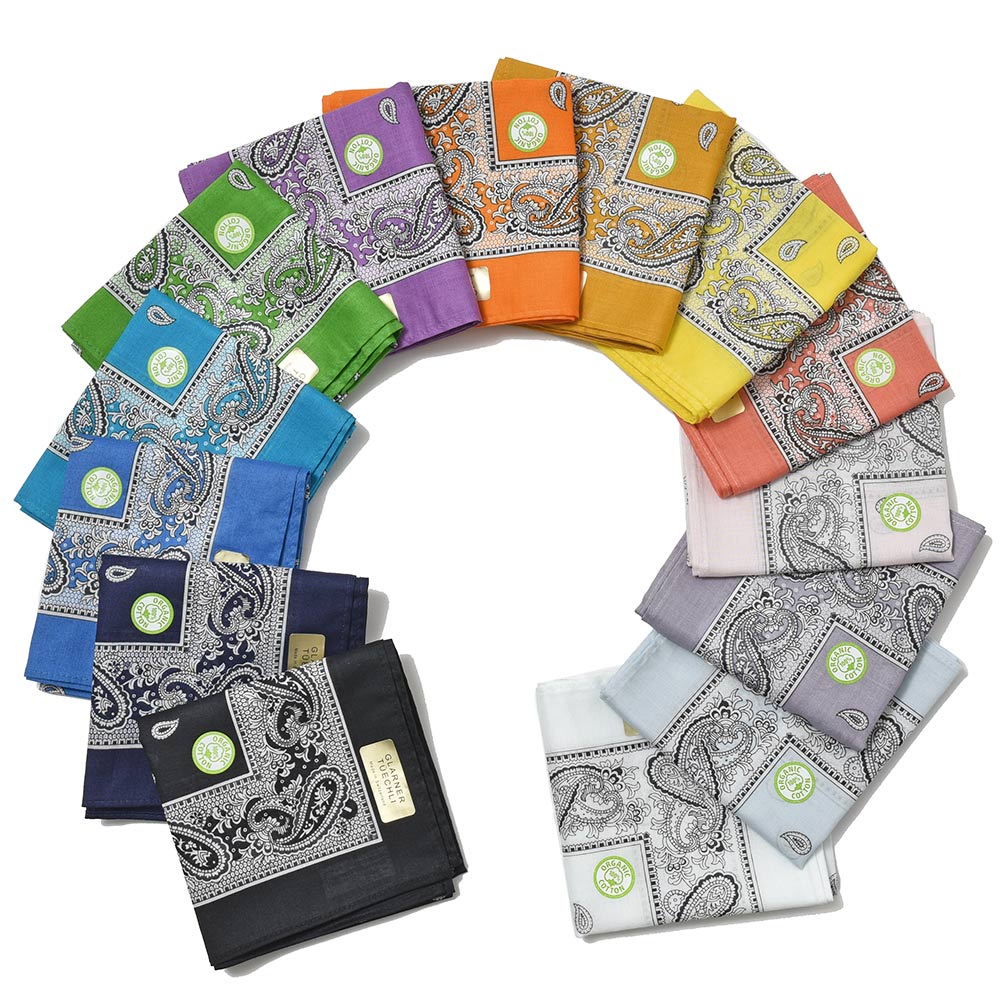 GLARNER TUECHLI(グラルナーチューヒリ)<br>コットン ペイズリー バンダナ Art.4048 38641000113