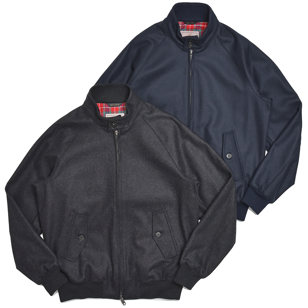 BARACUTA(バラクータ)<br>MELTON G9 ジーナイン ヴァージンウール ナイロン カシミヤ ライトメルトン スイングトップ ブルゾン 34042002152