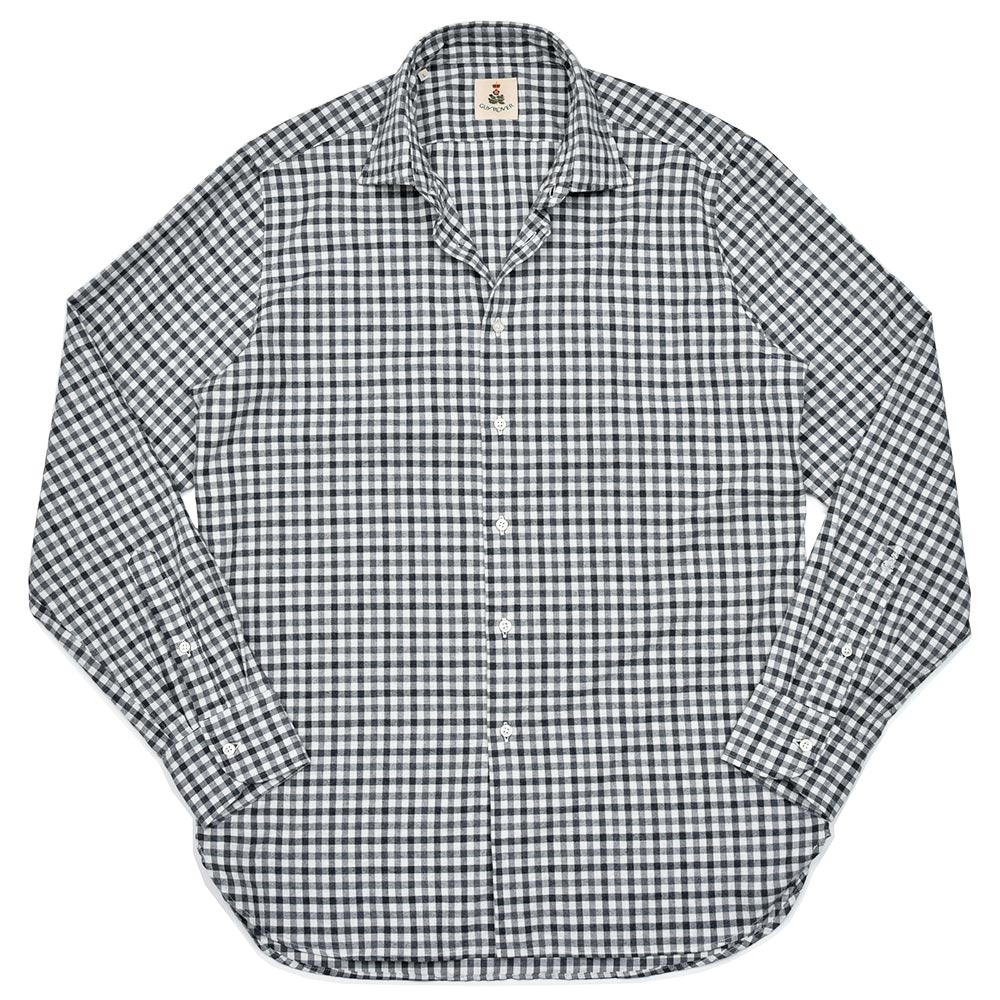 GUY ROVER(ギローバー)<br>コットン ライトフランネル ギンガムチェック レギュラーカラーシャツ 31042015027