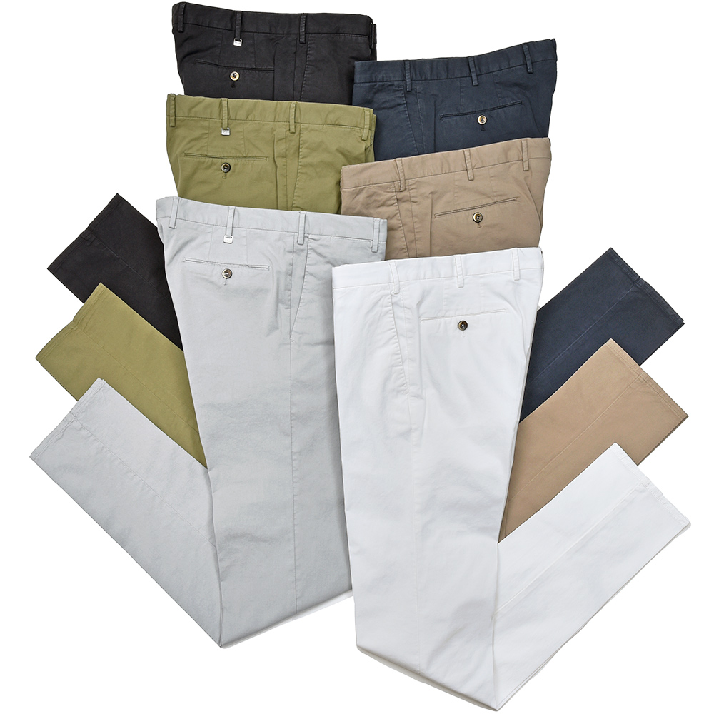 PT TORINO(ピーティートリノ)<br>コットン ストレッチ ライトウエイトギャバジン ノープリーツ パンツ SUPERSLIM FIT/GL04 33051005081