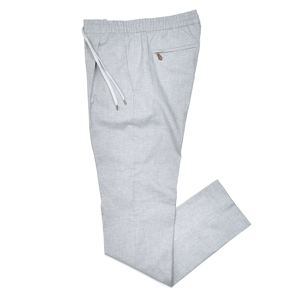 PT TORINO(ピーティー トリノ)<br>メランジコットン ストレッチ ツイル 1プリーツ シャーリングパンツ SOFT FIT/SD67 33051008081