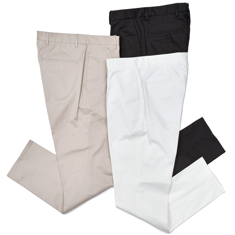 giab's ARCHIVIO(ジャブス アルキヴィオ)<br>SPACE-FIT DANTE ダンテ コットンストレッチツイル 1プリーツ パンツ A3571 33051000117