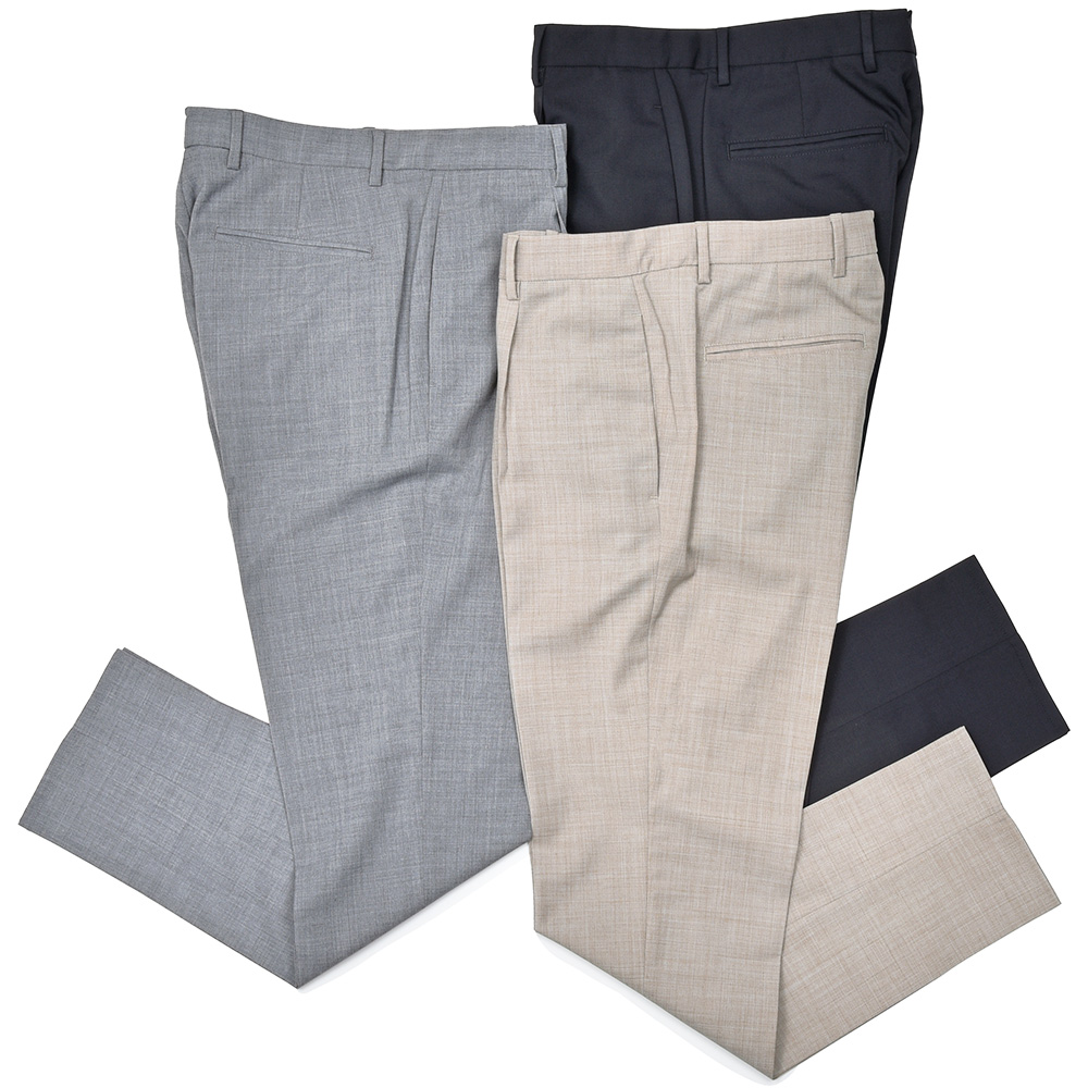 giab's ARCHIVIO(ジャブス アルキヴィオ)<br>SPACE-FIT DANTE ダンテ テクノウール ストレッチ ウォッシャブル 1プリーツ パンツ A6425 33051002117