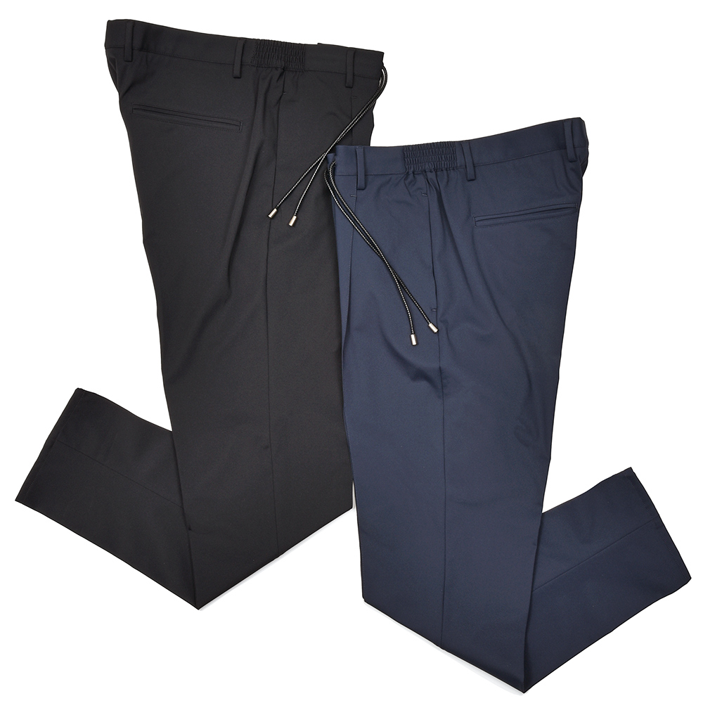 giab's ARCHIVIO(ジャブスアルキヴィオ)<br>ring別注MASACCIO マサッチョ ナイロンジャージー ストレッチ ウォッシャブル セットアップ対応 1プリーツ パンツ A3716 33051006117