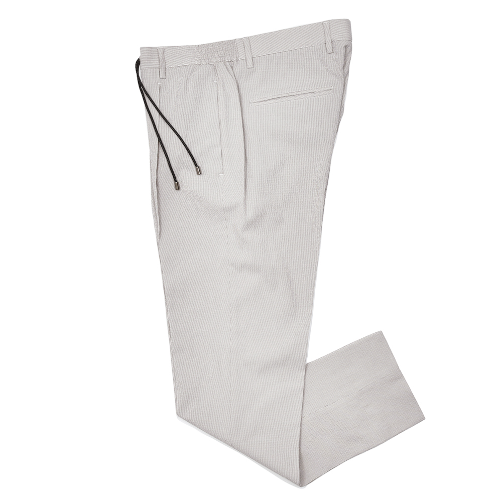 giab's ARCHIVIO(ジャブスアルキヴィオ)<br>ring別注MASACCIO コットン ストレッチ シアサッカー ストライプ ウォッシャブル 1プリーツ パンツ A3771 33051014117