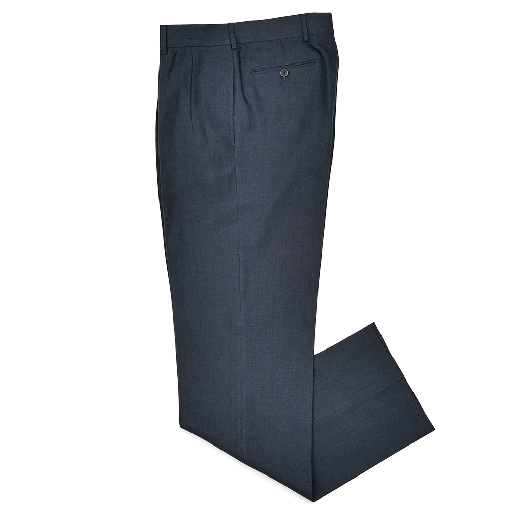 BERNARD ZINS(ベルナール ザンス)<br>H8 CROISIERE リネン 2インプリーツ ワイドパンツ 33051002082