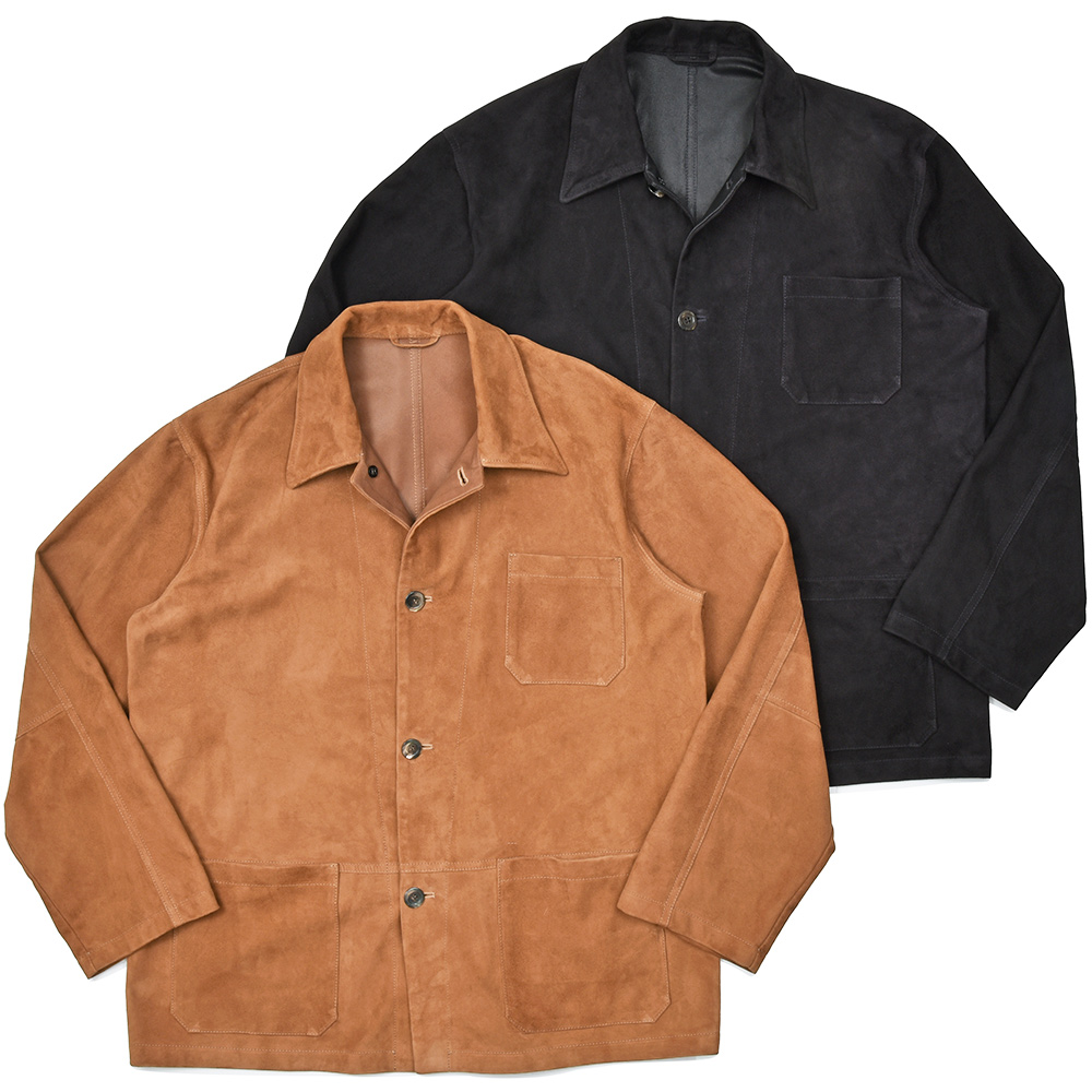 Paul Stuart(ポールスチュアート)<br>ゴート スエード チョアジャケット 34251000175