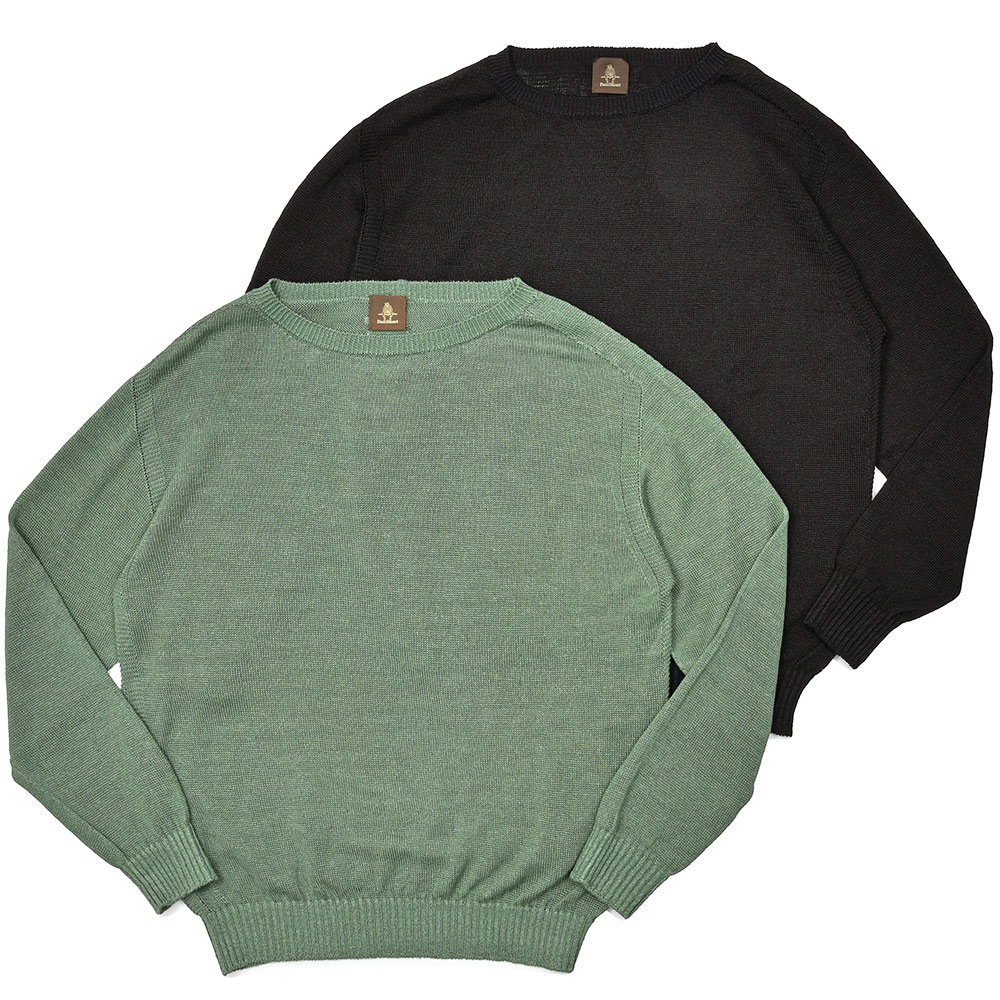 Paul Stuart(ポールスチュアート)<br>ヘンプ メッシュ クルーネックニット 36051000175