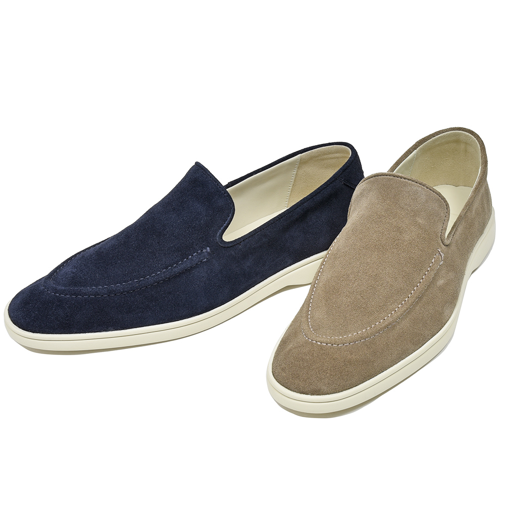 C.QP(シーキューピー)<br>DEBONAIR デボネア カーフスエード スリッポン ローファー 35051000082