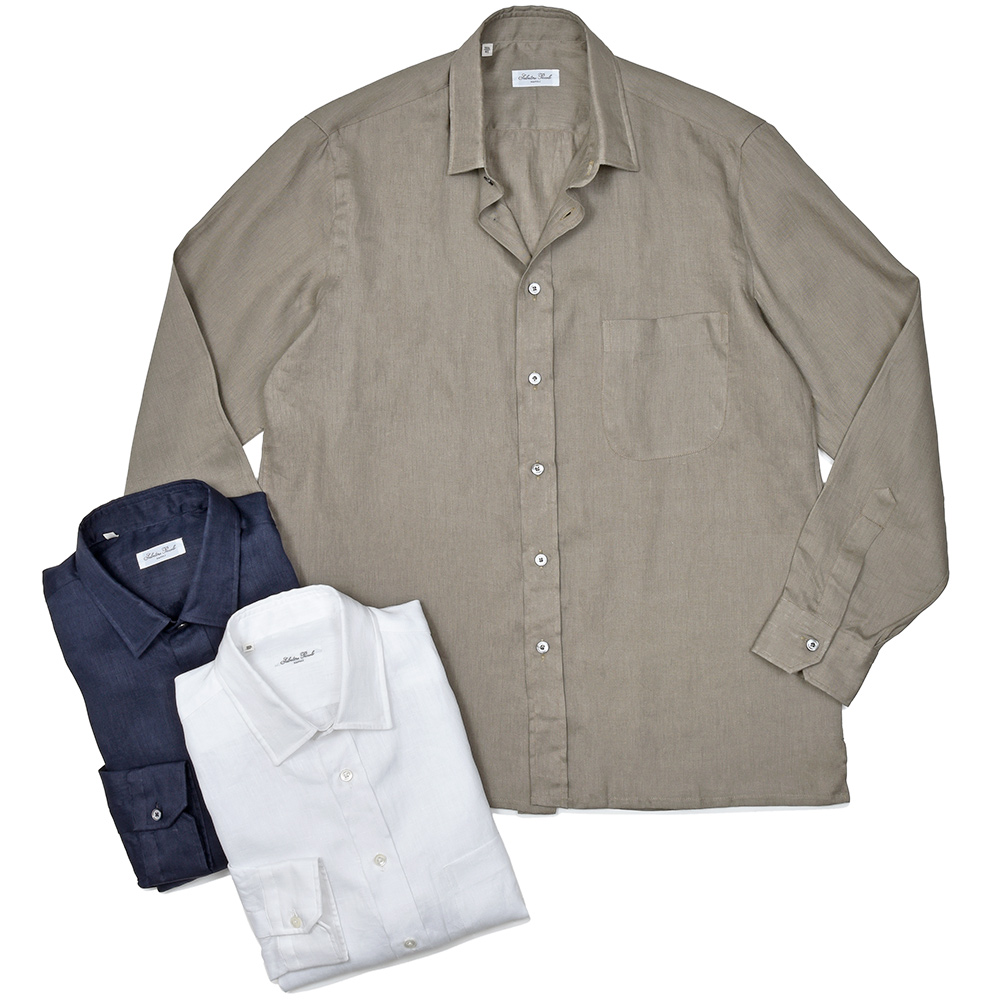 Salvatore Piccolo(サルヴァトーレ ピッコロ)<br>TAHITI リネン ショートポイントカラーシャツ 31051006025