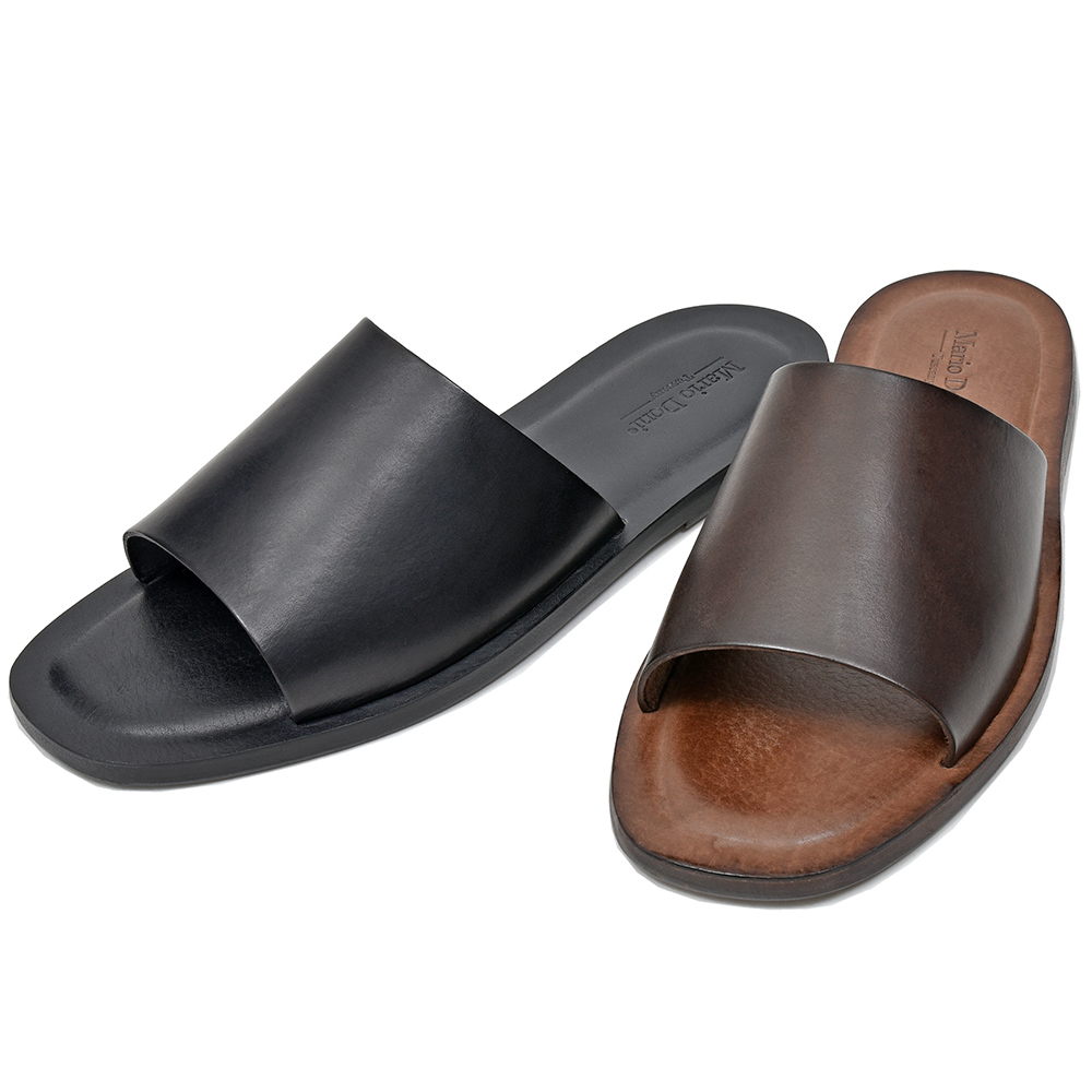 Mario Doni(マリオドーニ)<br>MAREMMA バケッタレザー オールハンドメイド スライドサンダル レザーサンダル 35151002172