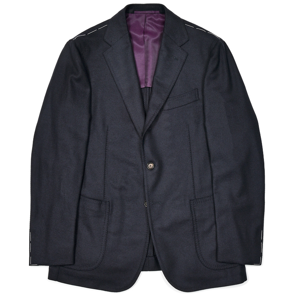 STILE LATINO(スティレ ラティーノ)<br>VINCENZO ウールカシミヤストレッチ ホップサック シングルジャケット 37052003025