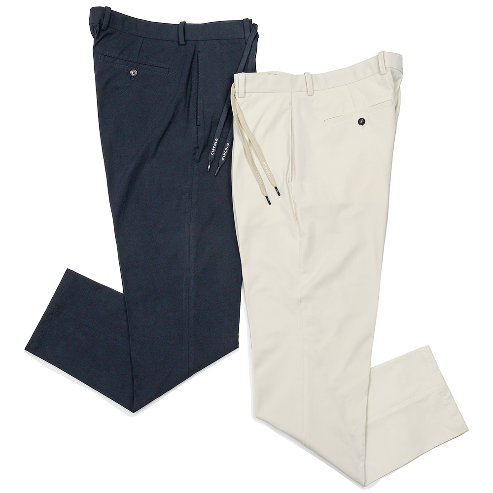 CIRCOLO 1901(チルコロ1901)<br>ニューライトジャージー コットンストレッチ セットアップ対応 1プリーツパンツ 33061001109