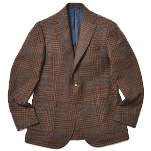 STILE LATINO(スティレ ラティーノ)カシミヤ ウィンドウペーン シングル3Bジャケット VINCENZO