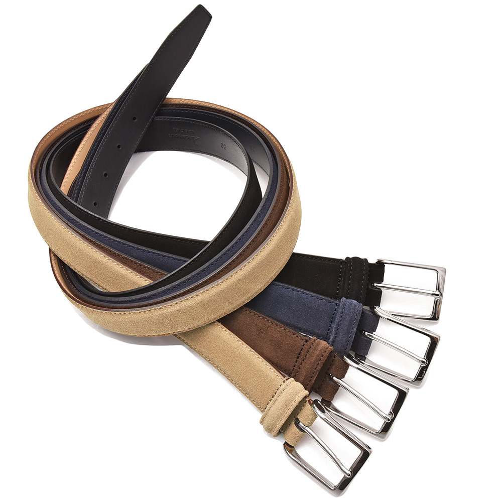 Anderson's(アンダーソンズ)<br>カーフスエード ドレスベルト 38122003035