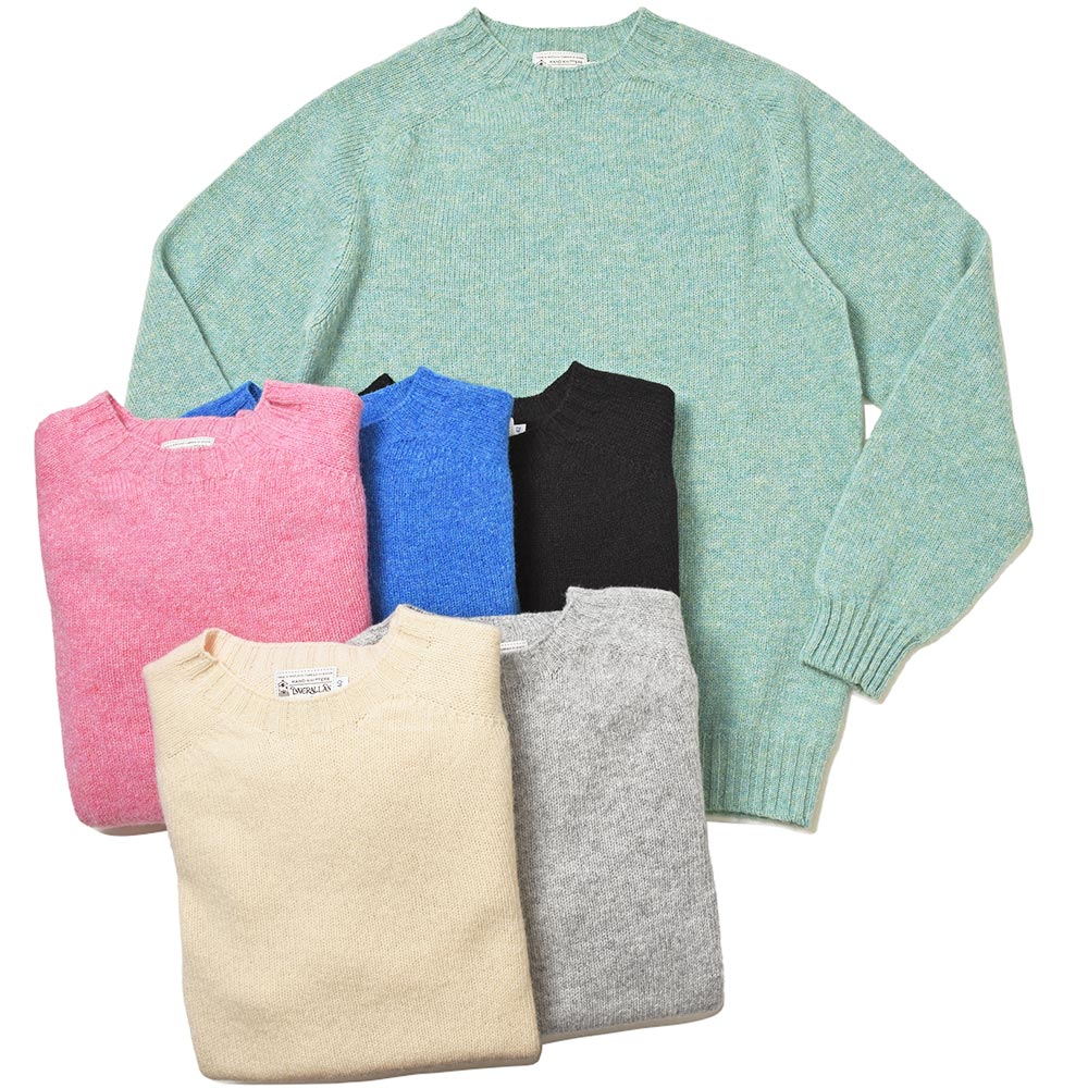 INVERALLAN(インバーアラン)<br>オーセンチックニットウェア シェットランドウール クルーネック ニット 36032004089