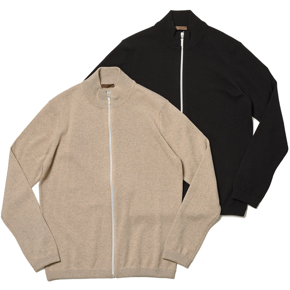 STILE LATINO(スティレ ラティーノ)<br>カシミヤ ウール ハイゲージ ジップアップ ドライバーズニット 36026003025