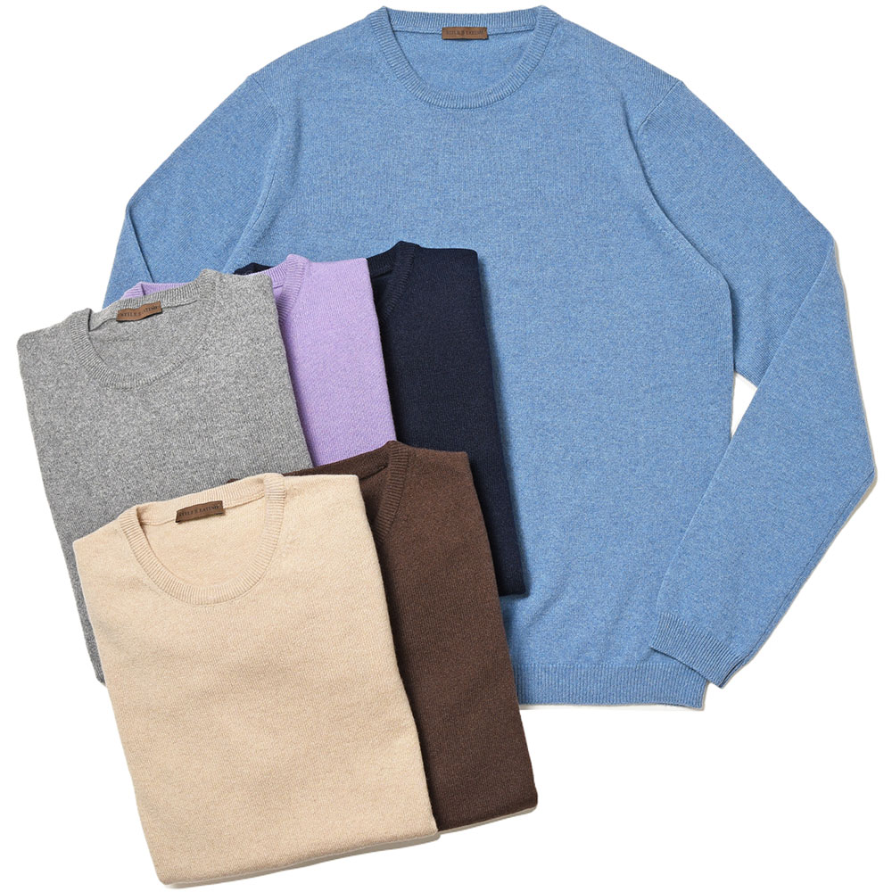 STILE LATINO(スティレ ラティーノ)<br>カシミヤ ウール ハイゲージ クルーネック ニット 36026004025