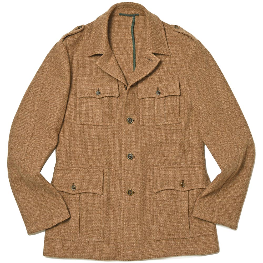 STILE LATINO(スティレ ラティーノ)<br>ALGERI ウール バスケット サファリシャツジャケット 37026001025