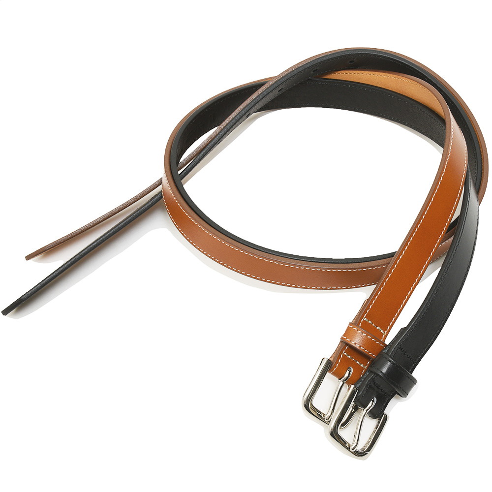 Scye(サイ)<br>ボックスカーフ ナローベルト 38132002195