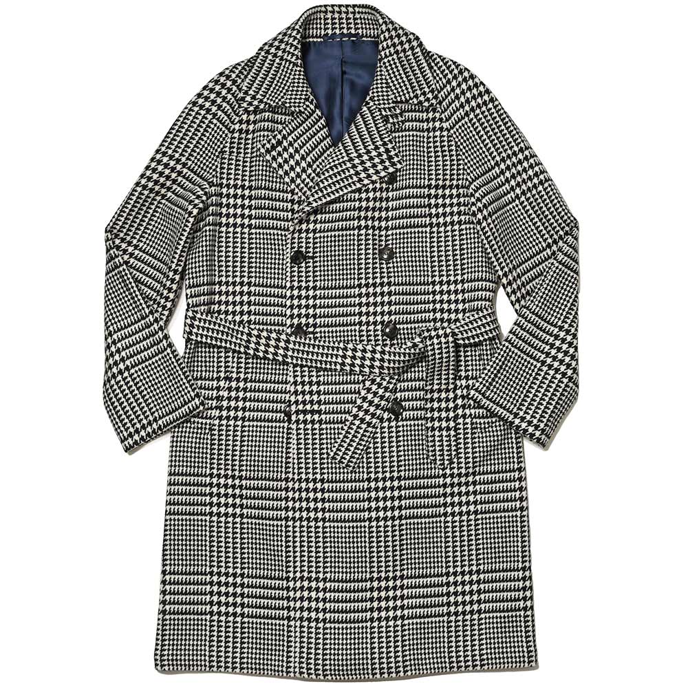 STILE LATINO(スティレ ラティーノ)<br>BRANDO ラムズウール グレンチェック トレンチコート 34136006025