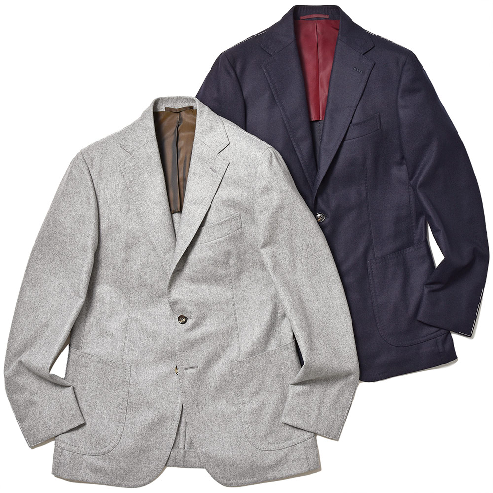 STILE LATINO(スティレ ラティーノ)<br>VINCENZO ヴァージンウール フランネル シングル3Bジャケット 37036006025
