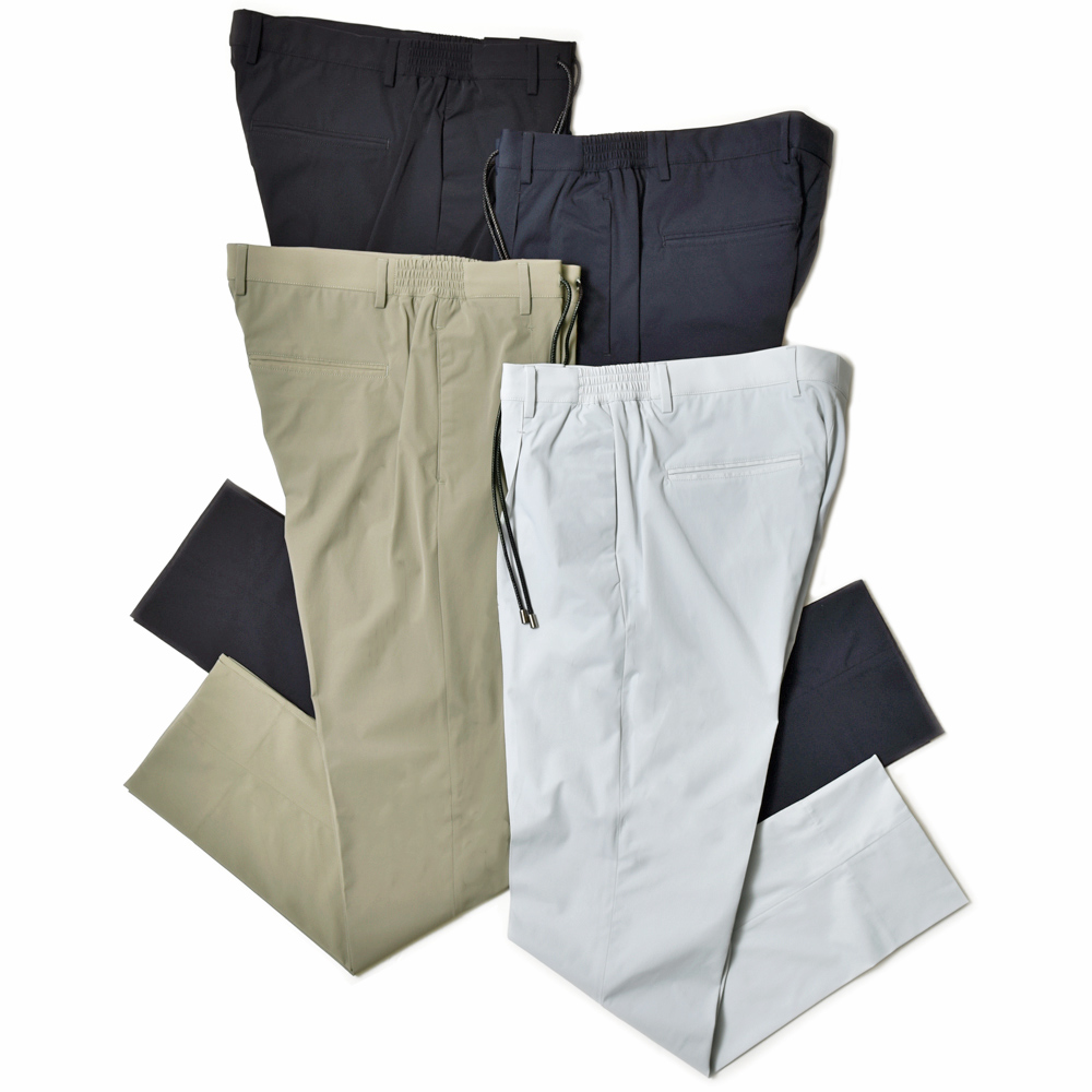 giab's ARCHIVIO(ジャブスアルキヴィオ)<br>ring別注MASACCIO シャカヌメ ナイロン ストレッチ 1プリーツ パンツ A3563 33041000117