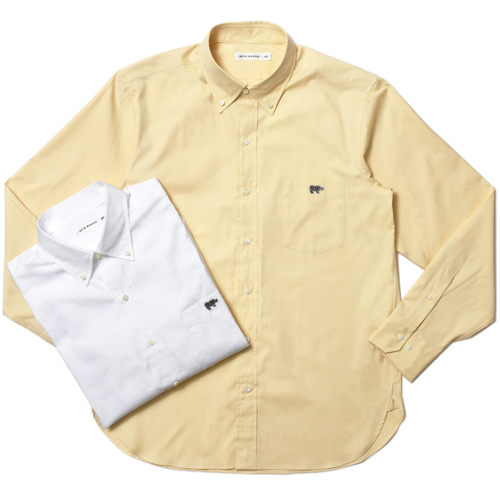 SCYE BASICS(サイベーシックス)<br>コットン オックスフォード ボタンダウンシャツ 31041000195