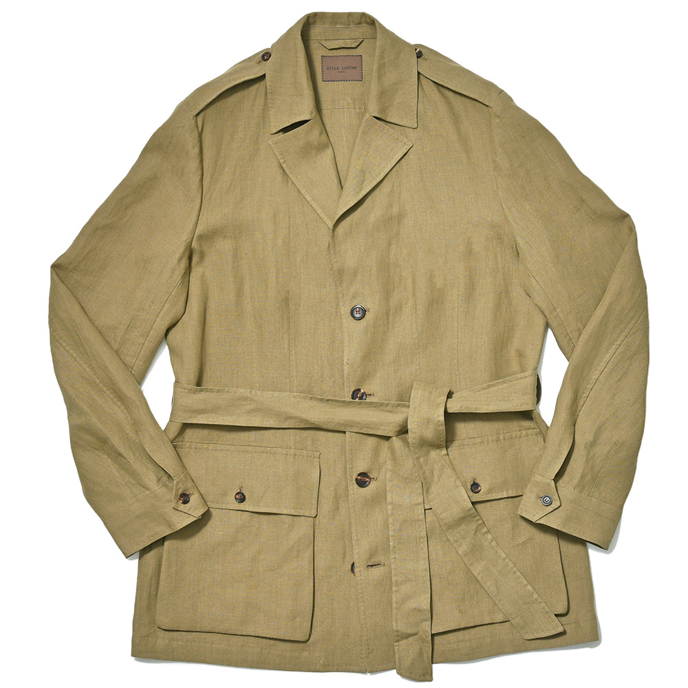 STILE LATINO(スティレ ラティーノ)<br>NEPAL リネン サファリジャケット 37045001025