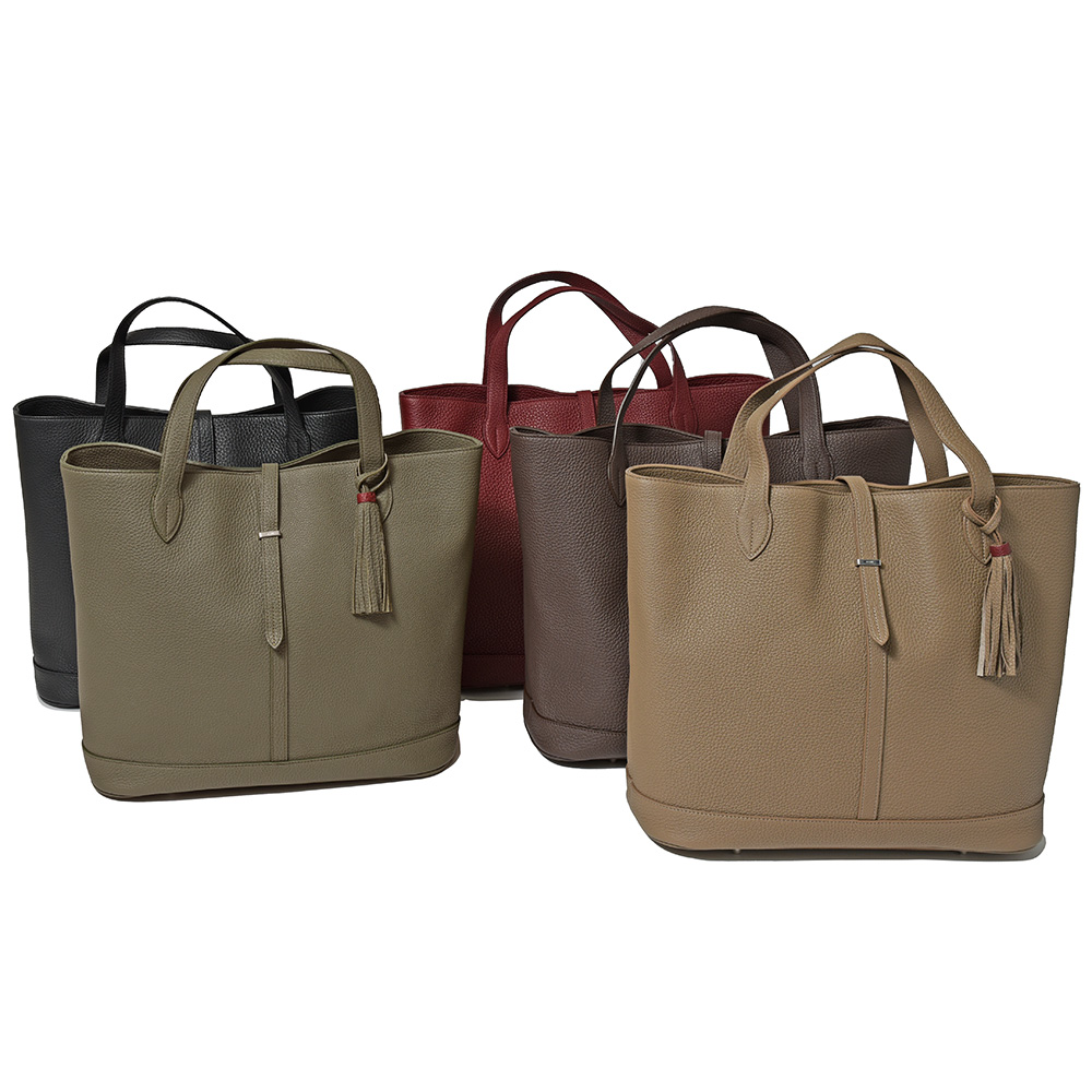 ACATE(アカーテ)<br>KAUS2 カウス2 カーフ シュリンクレザー トートバッグ 38445003211