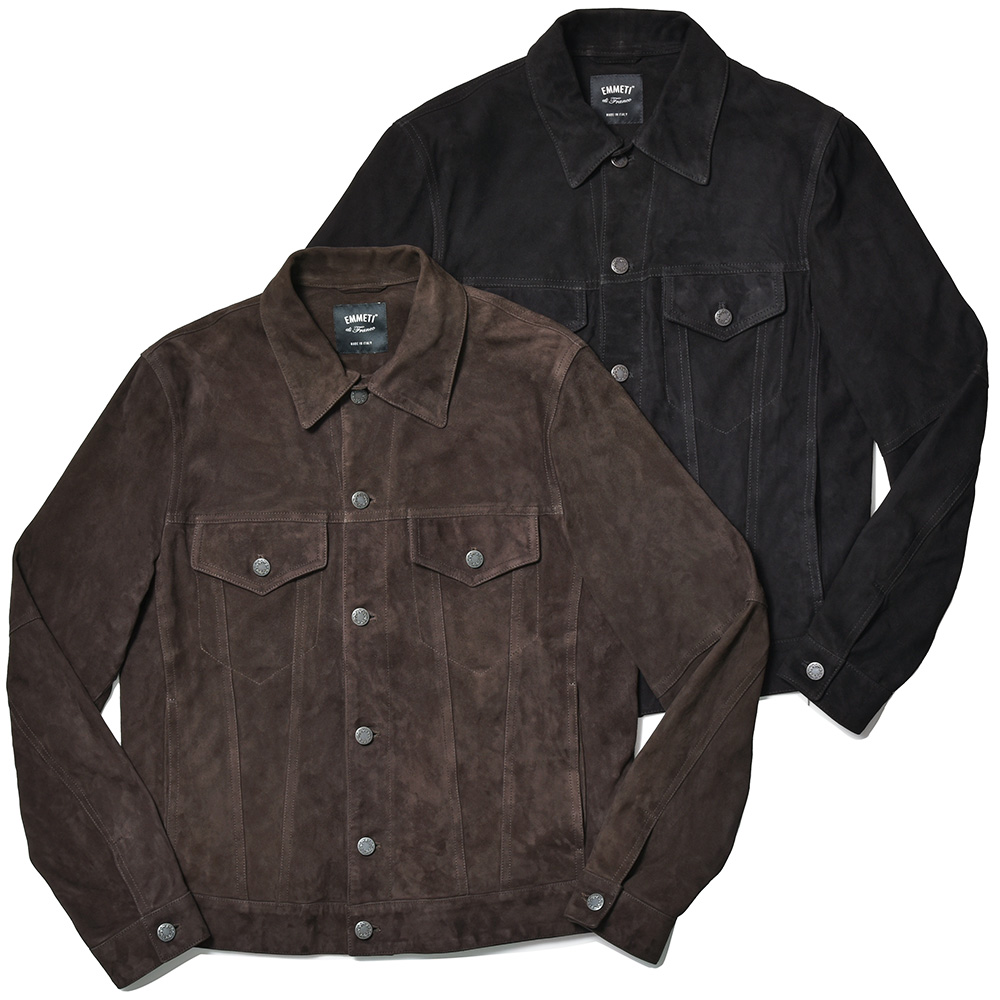 EMMETI(エンメティ)<br>JACK ジャック ゴート スエード Gジャン型 レザージャケット 34245003085