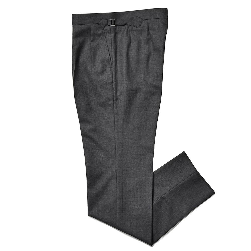 Fumiya Hirano THE TROUSERS(フミヤヒラノトラウザーズ)<br>ウール サキソニー サイドアジャスター 2インプリーツ ドレスパンツ REGENT 33042006182