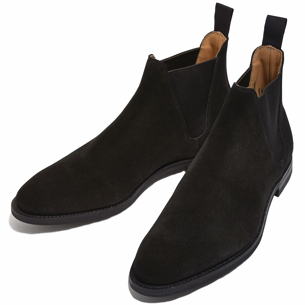 Crockett&Jones(クロケットアンドジョーンズ)<br>CHELSEA8 チェルシー8 カーフスエード サイドゴアブーツ 35342004048