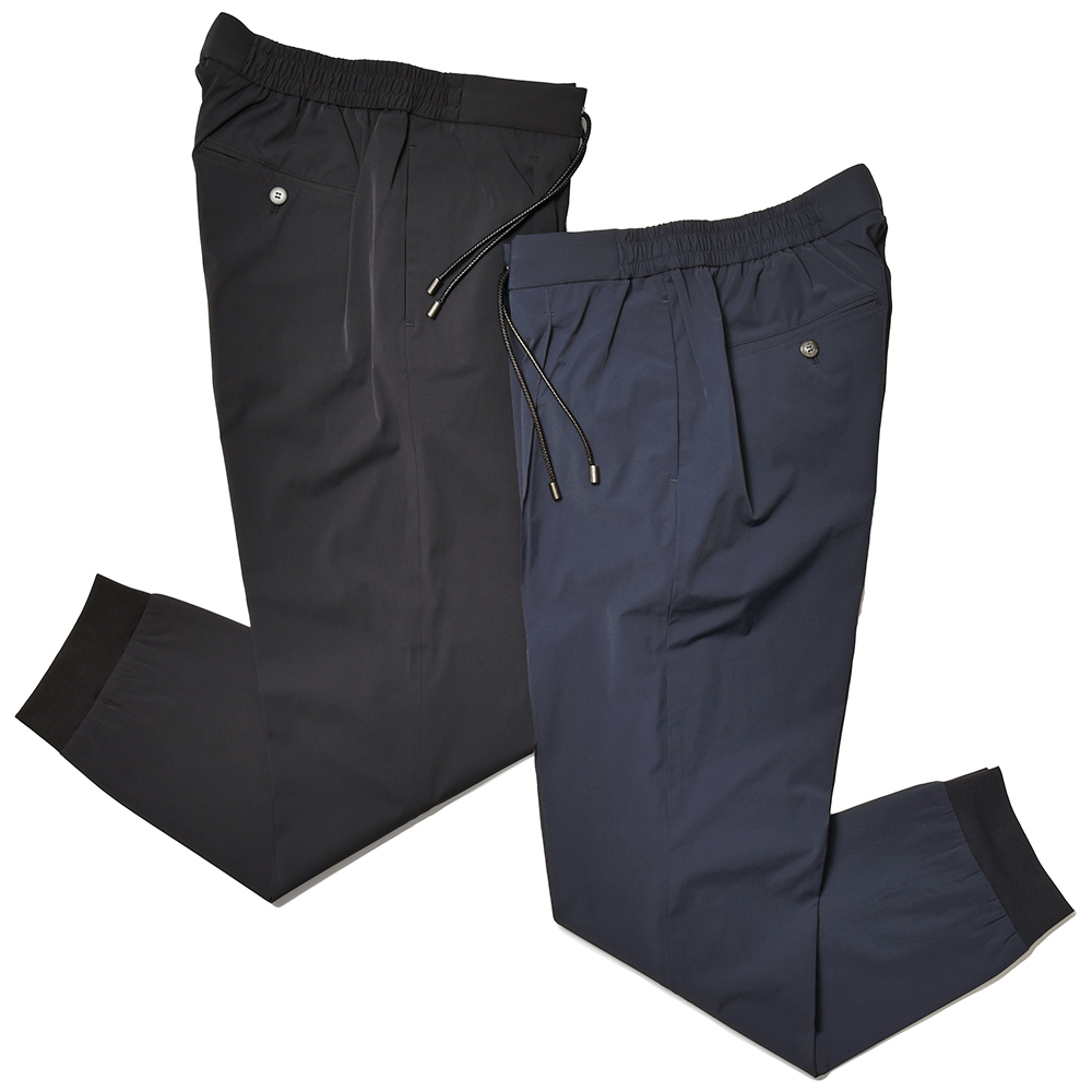 giab's ARCHIVIO(ジャブスアルキヴィオ)<br>ring別注 RIBring リブリング シャカナイロン ストレッチ ウォッシャブル 1プリーツ シャーリング リブパンツ A3565 33042012117