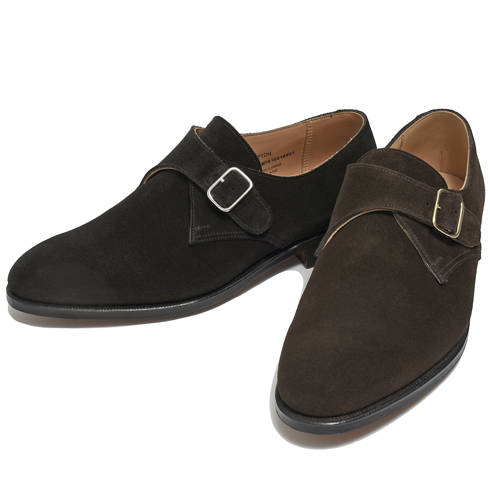 Crockett&Jones(クロケットアンドジョーンズ)<br>COMPTON コンプトン カーフスエード モンクストラップ シューズ 35042004048