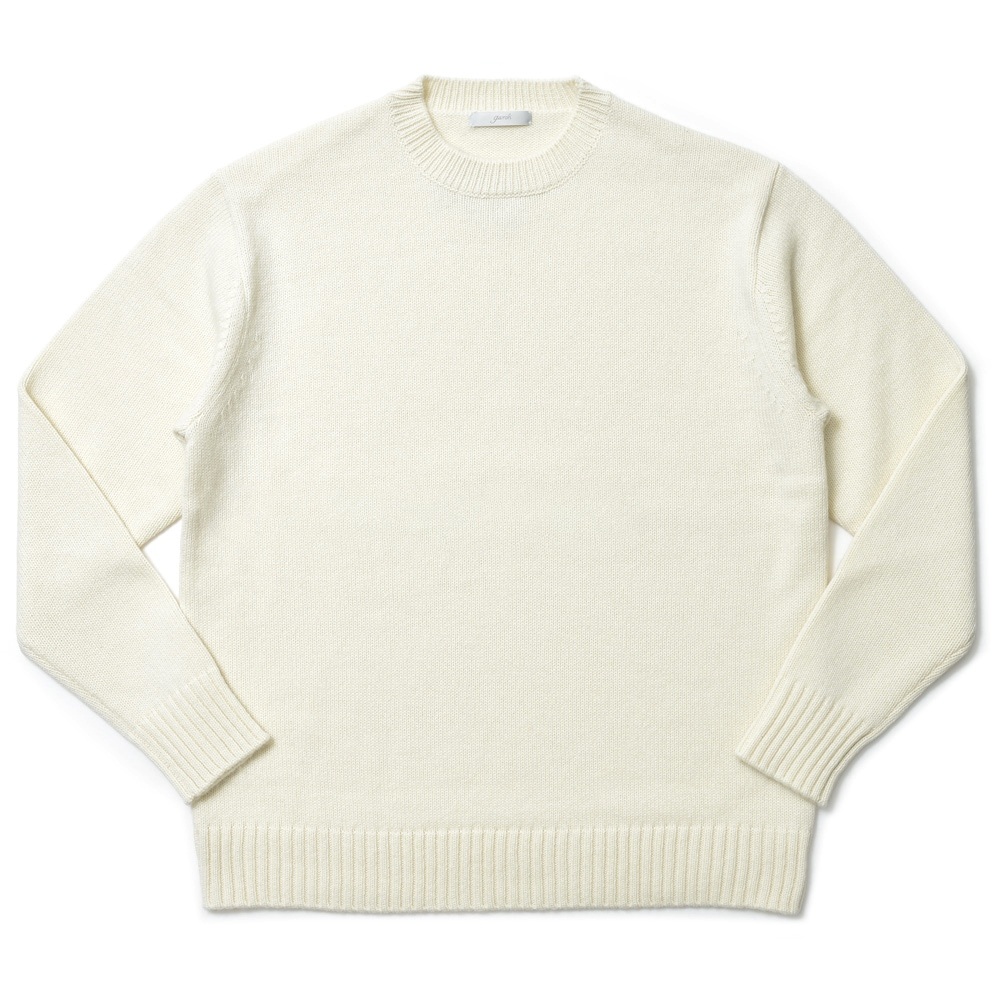 garoh(ガロウ)<br>garoh knit01 ミドルゲージウールクルーネックニット 36042801189