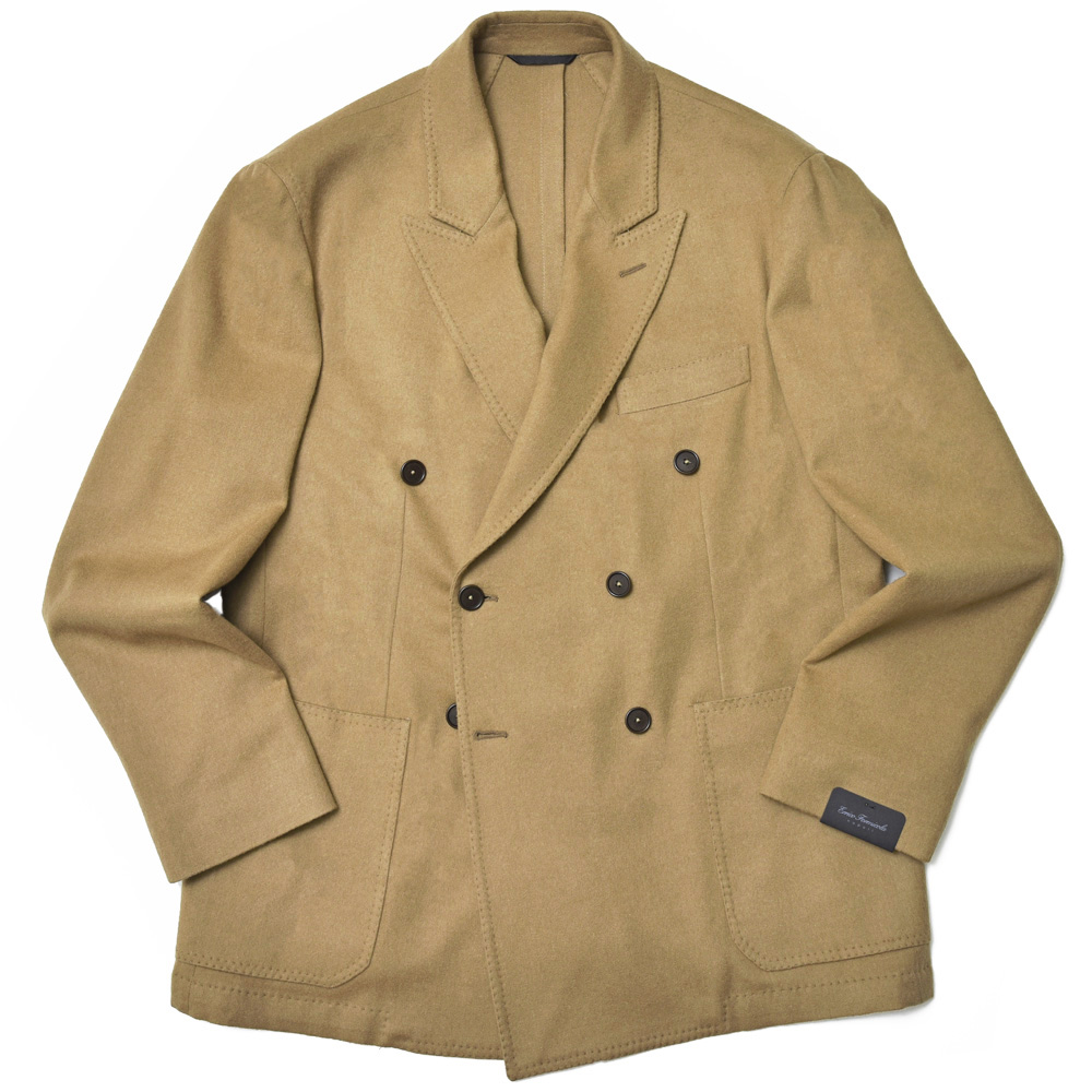 Errico Formicola(エリコ フォルミコラ)<br>CLAUDIO ウール カシミヤ ライトフランネル ダブル6Bジャケット 37042011025