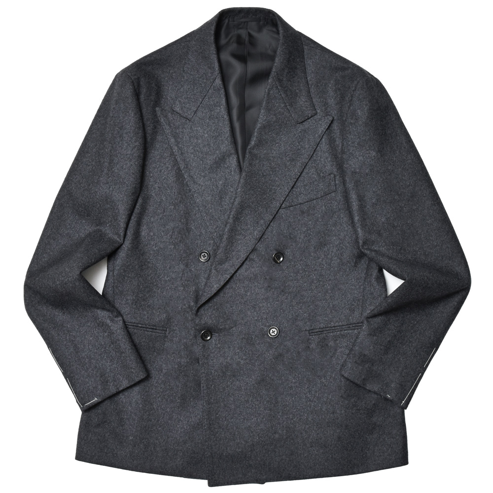 garoh(ガロウ)<br>jacket03 ウール フランネル 4Bダブルジャケット 37042800217