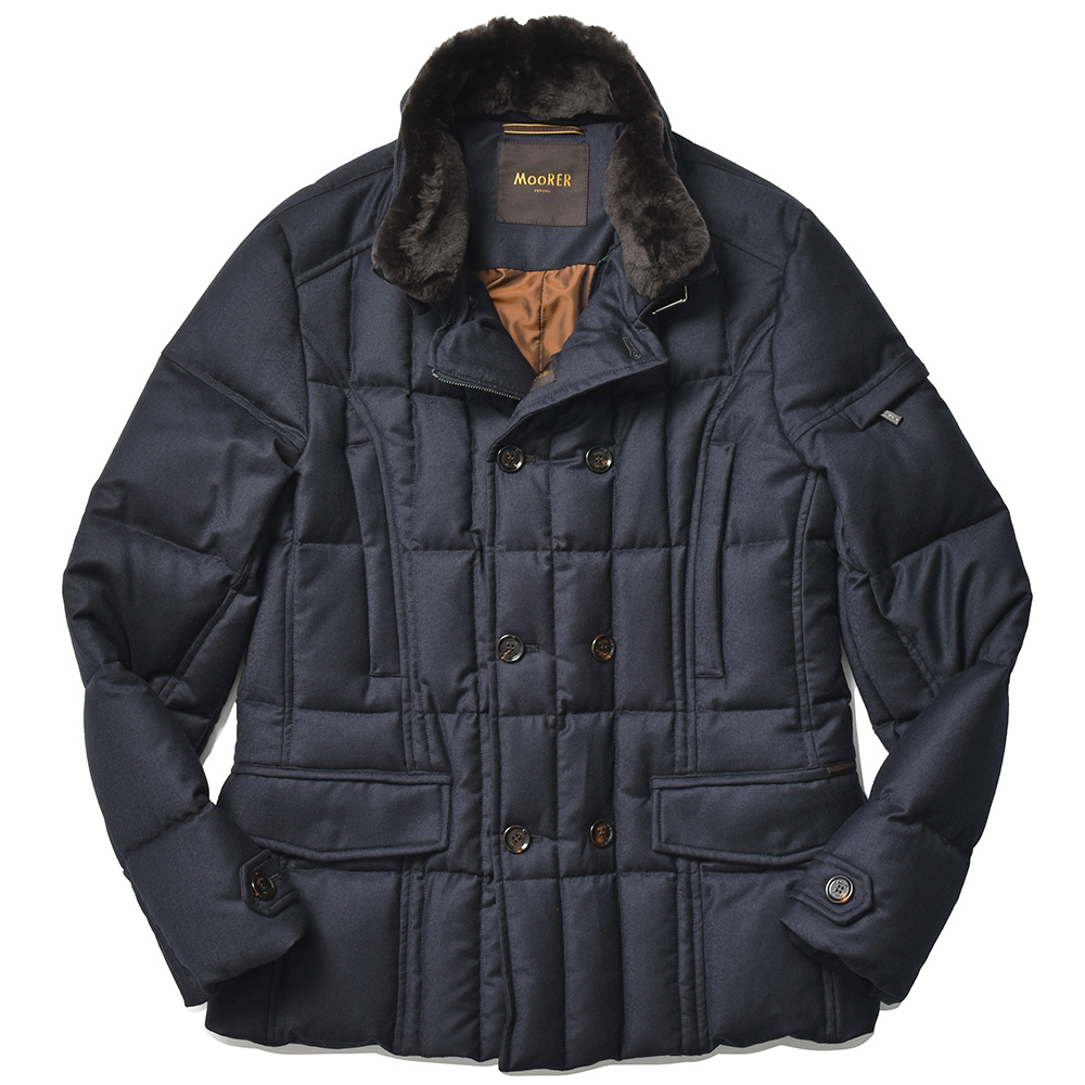 MooRER(ムーレー)<br>SIRO-L ウール カシミヤ ダブルブレスト ダウンジャケット 34042006052