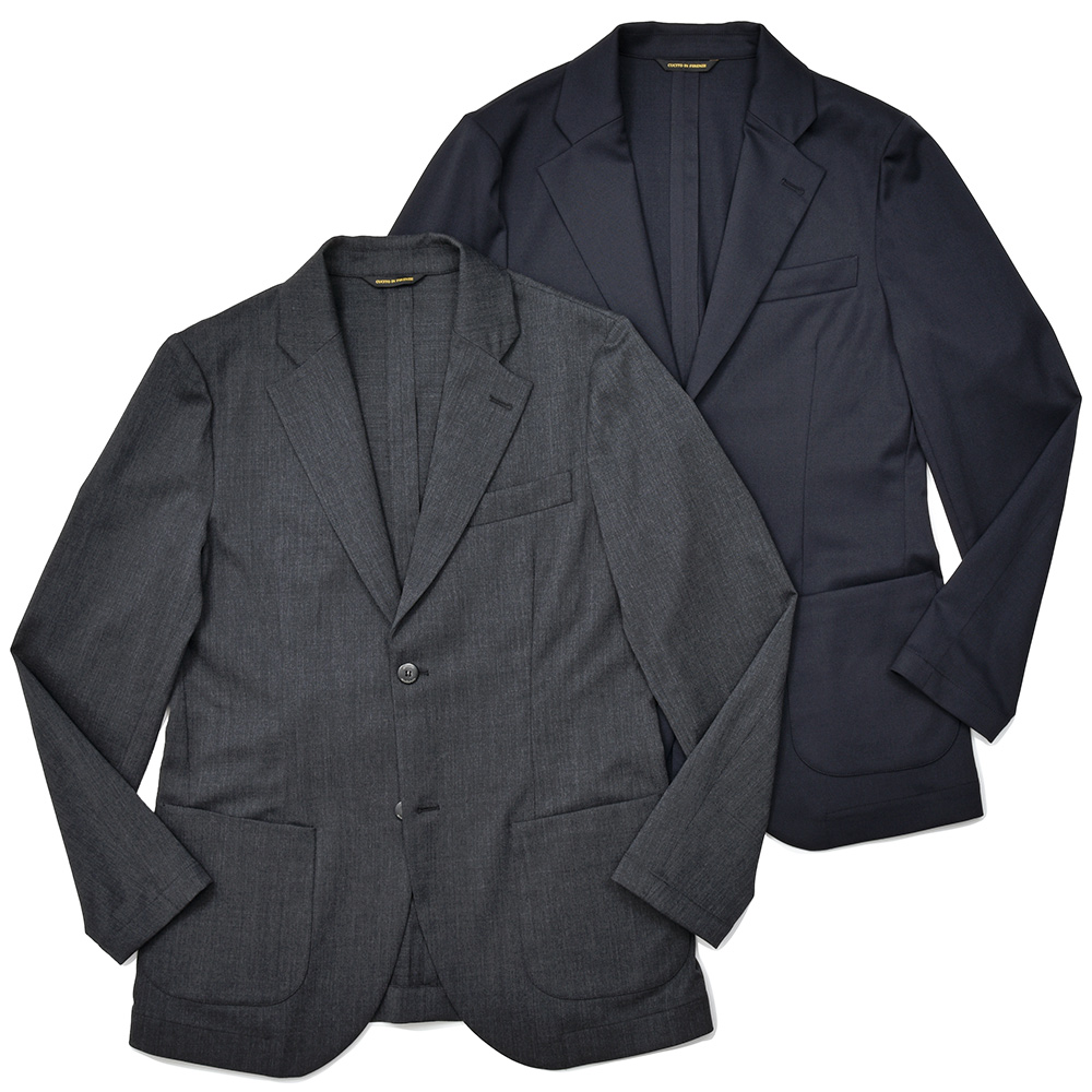 giab's ARCHIVIO(ジャブスアルキヴィオ)<br>STROZZI/L GOLD テクノサキソニー ストレッチ セットアップ対応 シングル2Bジャケット A5654 37042001117