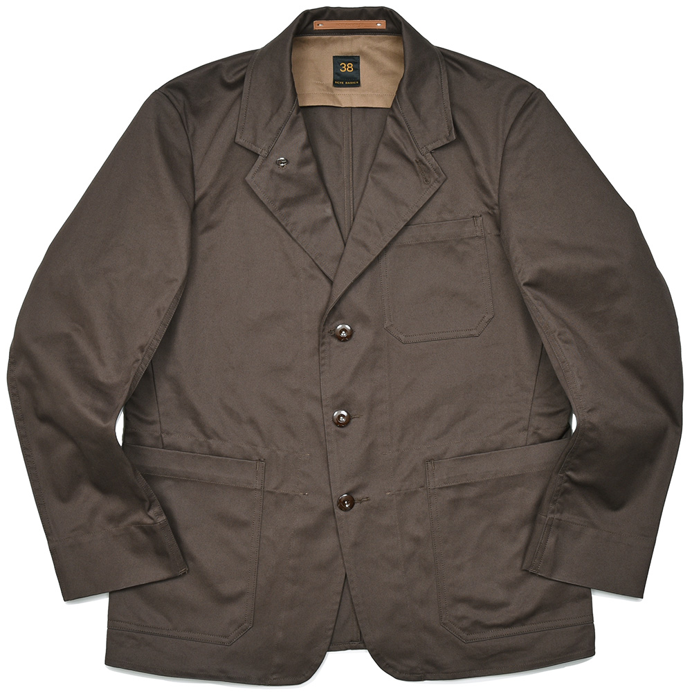 SCYE BASICS(サイベーシックス)<br>コットン チノ セットアップ対応 ブレザー シングル3Bワークジャケット 37042000195