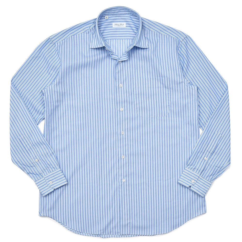 Salvatore Piccolo(サルヴァトーレ ピッコロ)<br>ALBERTO コットン オルタネイトストライプ レギュラーカラーシャツ 31042001025