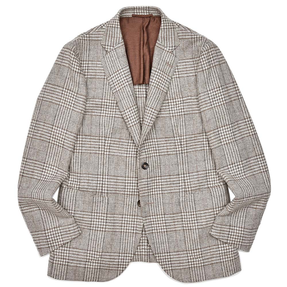 SIPARIO by STILE LATINO(シパーリオ バイ スティレ ラティーノ)<br>FLAVIO ヴァージンウール グレンチェック シングル2Bジャケット 37046001025