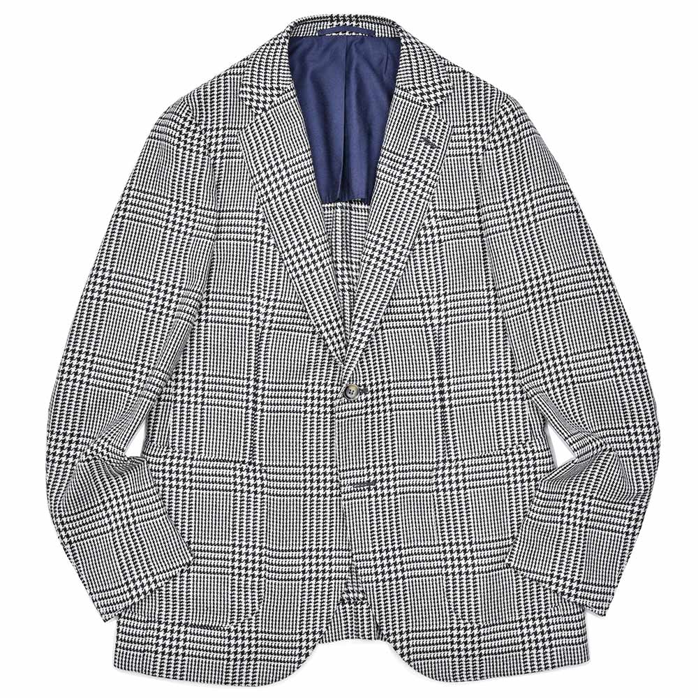 SIPARIO by STILE LATINO(シパーリオ バイ スティレ ラティーノ)<br>FLAVIO ウールアルパカシルク グレンチェック シングル2Bジャケット 37046000025